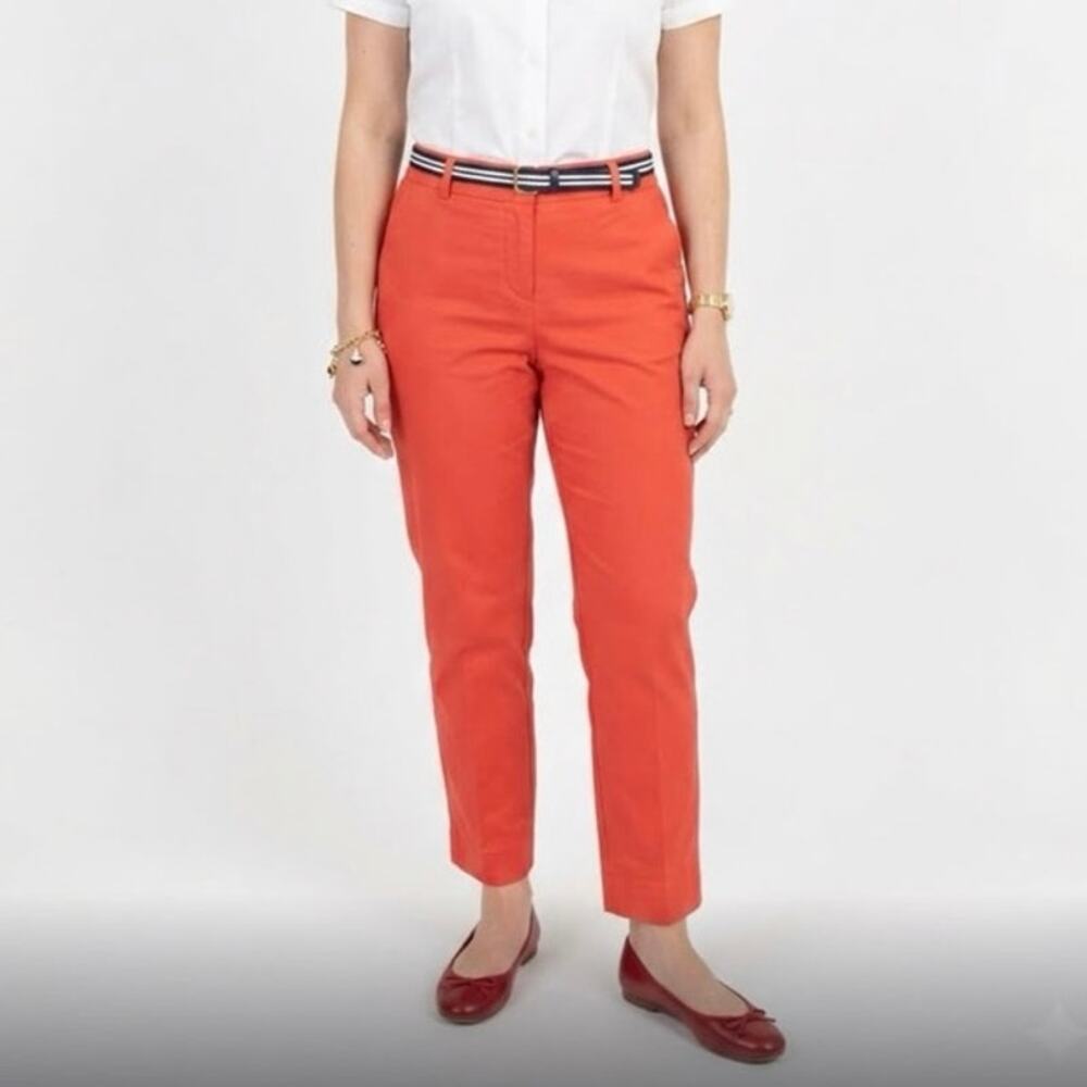 NEW BODEN Women's 14R Chino Dress Pants Straight Leg Orange Preppy Retro